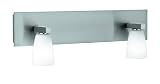 Produkt-Bild: Trio-Leuchten 8803221-07 Halogen-Balken 2x40W G9 Nickel matt Glas opal wei&szlig;