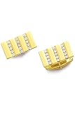 14K Gold Large Line Diamond Cufflinks