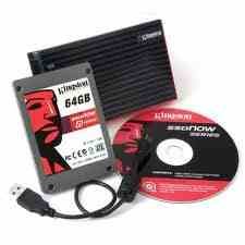 Kingston SSDNow V Series 64 GB SATA 3 GB/s 2.5- Inch Solid State Drive with Notebook Upgrade Kit Bundle SNV425-S2BN/64GB