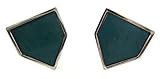 Home Plate Cufflinks made of Yankee Stadium Seat Wood