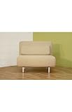 LK06-1-D-02-cream Baxton Studio Cream Fabric Convertible Chair By Wholesale Interiors