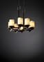 Dakota Bronze 8 Light Zig Zag Candle Shades