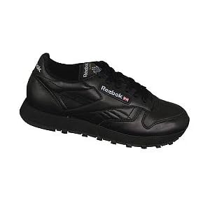Reebok Men's Classic Leather Running Shoe-Black