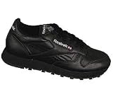 Reebok Men's Classic Leather Running Shoe-Black