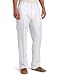 Perry Ellis Men's Linen Cotton Herrigbone Pant, Bright White, 38x32