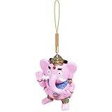 ガネーシャ根付ストラップ (ピンク) 夢をかなえるゾウ