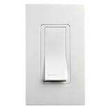 Leviton VZ0SR-10Z Vizia Coordinating Switch Remote to 120-Volt AC Dimmers/Fan Speed Control and VZS15-1L Switch, White, Ivory, Light Almond