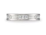 0.36 cts 4mm Comfort Fit Diamond Wedding Band - 14kt White or Yellow Gold
