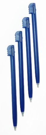 Gator Crunch Dark Blue Color Stylus Pen Set for Nintendo DS Lite (Lifetime Warranty, 4 pack) - Bulk Packaging