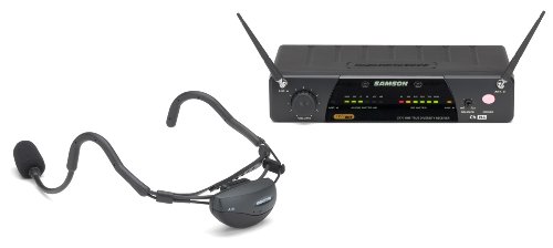 Samson AirLine 77 Headset True Diversity UHF Wireless System with Fitness Microphone (Channel N4)