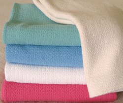 Organic Cotton Blanket Crepe Weave- Full/Queen Natural