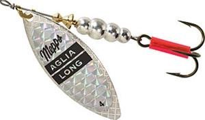 Mepps Aglia Long Plain Treble Fishing Lure, 1/2-Ounce, Rainbow Scale
