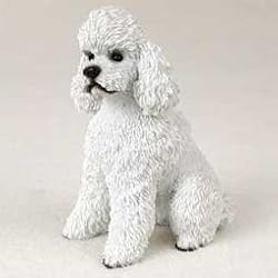 Poodle White Sport Cut Figurine - Gift for Dog Lovers