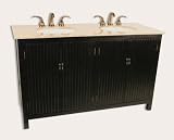 Antique Bathroom Vanity for Victorian Bath Double Sink Antique Vanity LUX-H-3327-58