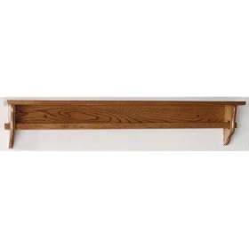 <b>Amish Quilt Rack with Shelf -42"- Solid Oak (Choose Your Custom Stain Option)</b>