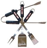 St. Louis Cardinals MLB 4 piece BBQ utensil set