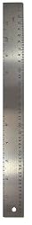 The Classics 12-Inch Stainless Steel Ruler with Cork Backing (TPG-152)