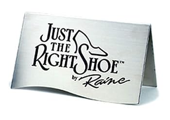 Metal Tent Card - Just the Right Shoe