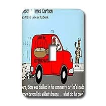 Londons Times Funny Bugs and Slugs Cartoons - Most Unpopular Insect In Town - Light Switch Covers - single toggle switch