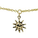 Belly Chain 14k Gold Plated with Sun Charm
