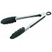Leifheit Proline Kitchen and Barbecue Grill Tongs Stainless Steel Silicone Silver Black 23 cm