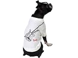 Casual Canine Guitar Punk Rock Printed Graphic Tee Shirt Medium