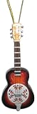Miniature Brown Burst Dobro Resonator Guitar Christmas Ornament 4