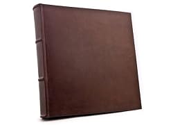 Epica Presents the Worlds's Largest 18x18 Inch Handmade Italian Distressed Leather Photo Album / Wedding Album / Wedding Book / Scrapbook / Scrap album with 50 acid-free archival CREAM pages / Legacy Wedding Gift for him or her / Ideal 1st or 3rd Anniversary gifts