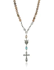 Love Heals Fatelli, Sunstone Gems and White Bronze Charms Necklace