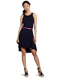 Three Dots Women's Boat Neck Tank Dress, Night Iris, Medium