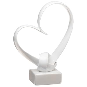 Love heart wedding cake topper