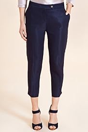Per Una Speziale Linen Blend Cropped Trousers