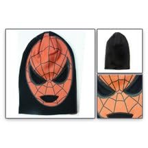 Marvel Comics Spiderman Spider-man Men's Black Ski Mask and Beanie Hat