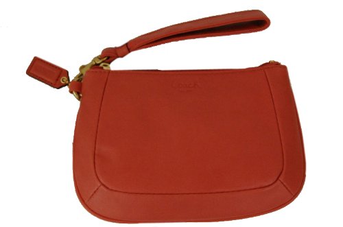 Coach Kristin Leather Medium Wristlet Case Bag Purse 45084 Peony