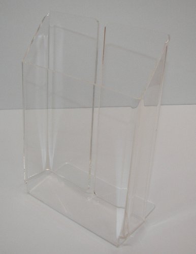Lot of 1 - Clear Acrylic Free Standing Brochure Holder 6" X 8" (Portrait)