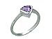 1.00 Carat Trilliant Cut Genuine Amethyst Sterling title=