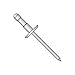 5/32" x .125"-.312" Low Profile Multi-Grip Rivets/Aluminum Body/Steel/Zinc Mandrel (Carton: 6,000 pcs)