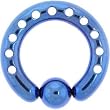 6 Gauge INDUSTRIAL PUNCHED Electric Blue TITANIUM BCR