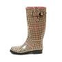15in Guncheck Wellington Boots by Tamara Henriques