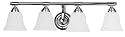 Yosemite Home Decor 5924CH 27.5-Inch 4-Light Bathroom Vanity, Chrome