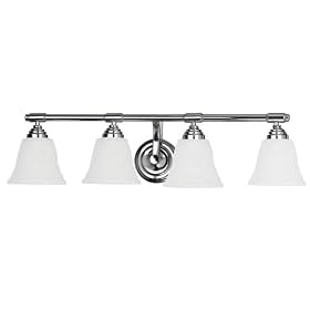 Yosemite Home Decor 5924CH 27.5-Inch 4-Light Bathroom Vanity, Chrome