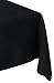 Kitchen & Housewares : Bardwil Linen Ease 60-inch By 84-inch Oblong / Rectangle Tablecloth, Black