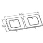 Music City Metals 14102 Stainless Steel Burner Head Replacement for Select Gas Grill Models by Broil King, Broil King.89-91 and Others