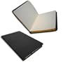 Gallery Leather Large Journal in soft black bonded leather -