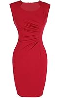 ANGVNS M-XXL Stylish Women Casual Sleeveless High Waist Knee-length Party Dress &iexcl;&shy;