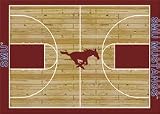 Southern Methodist (SMU) Mustangs 7 8 x 10 9 Home Court Area Rug