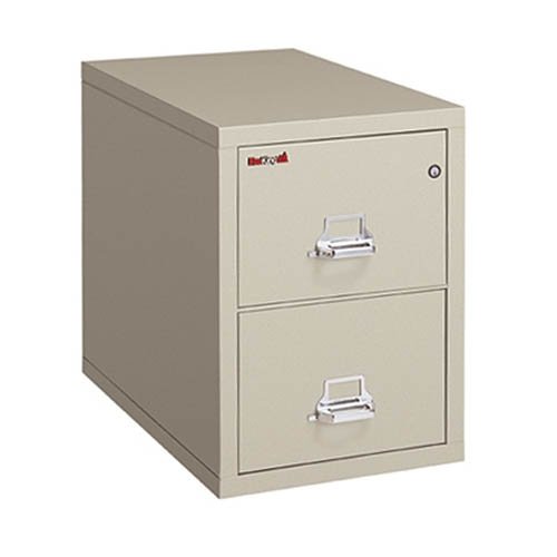 Fireproof Two Drawer Letter 25D Parchment