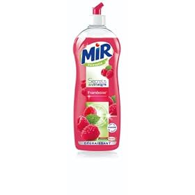 Mir Vaisselle - Produit Vaisselle Main - Secrets de Vinaigre Framboise - Flacon 750 ml