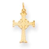 14k Gold Celtic Cross Charm