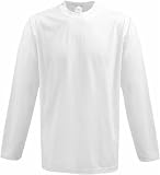 Stedman by Hanes Longsleeve Langarm T-Shirt in fünf Farben und den Grössen S, M, L, XL und XXL PREISWERTES SCHNÄPPCHEN Weiss,L